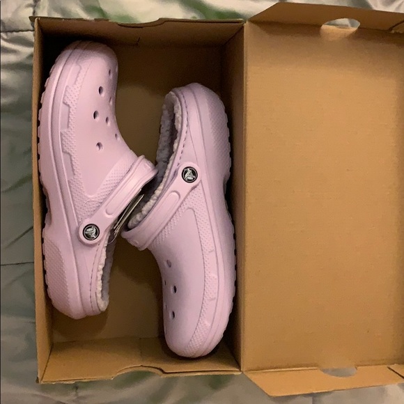 classic lined clog crocs lavender